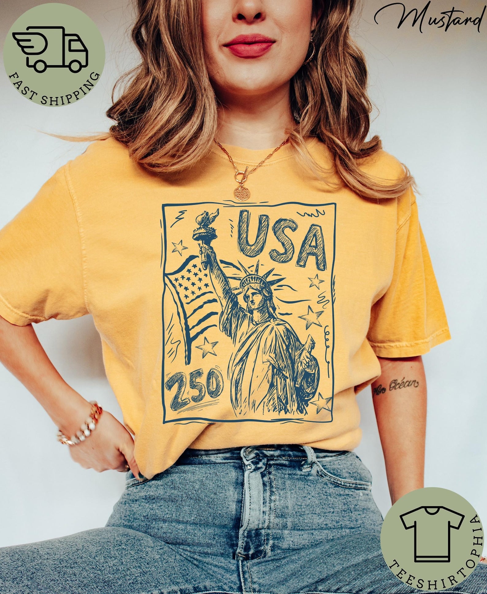 Retro America 250 Shirt, Comfort Colors America 250th Anniversary Shirt, USA 250th Anniversary July 4th Gift, The Summer USA Turned 250 Tee